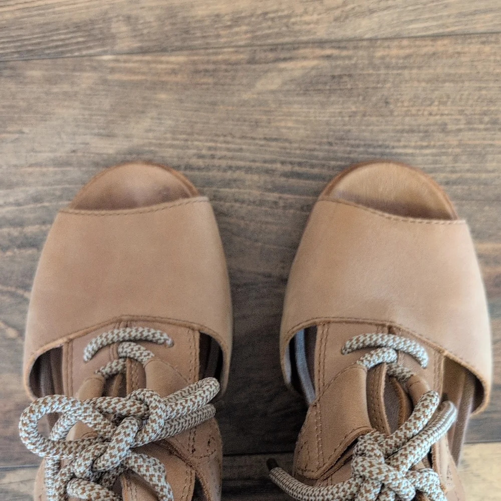 Sorel Joanie II Lace-Up Wedge Sandals 9                                     M430